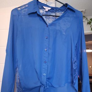 Candies collared long sleeve shirt XS